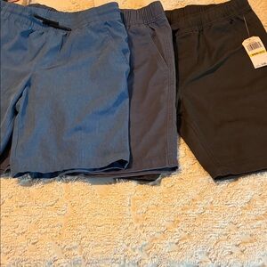Nautica Bundle of Boys Shorts - Light Blue, Blue, and Dark Gray